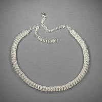 Sterling Silver Foxtail Necklace, Legnth "18-22" $150