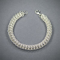 Sterling Silver Foxtail Bracelet $95