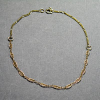 14K Gold Filled Ankle Bracelet with small ovals, you choose length $20