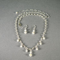 Sterling Silver Freshwater Pearl Set 16"-20" $54