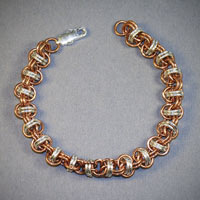 Copper & Sterling Silver Orbital Bracelet $89