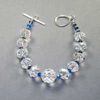 Sterling Silver
              Swarovski Aura Borealis 7 1/2" Crystal Bracelet $30