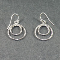 Sterling Silver Double Loop Earring (16gaSS) $30.00